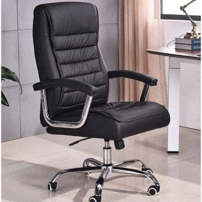 Chaise de Bureau Présidentiel LUXE avec base pivotante et ressorts ensachés – كرسي مكتب مريح وجودة عالية