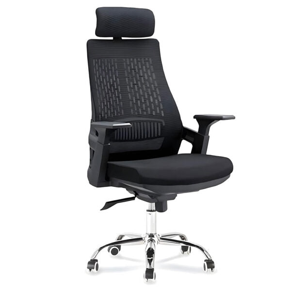 Chaise de Bureau Ergonomique avec base pivotante hauteur réglable – كرسي مكتب مريح وجودة عالية