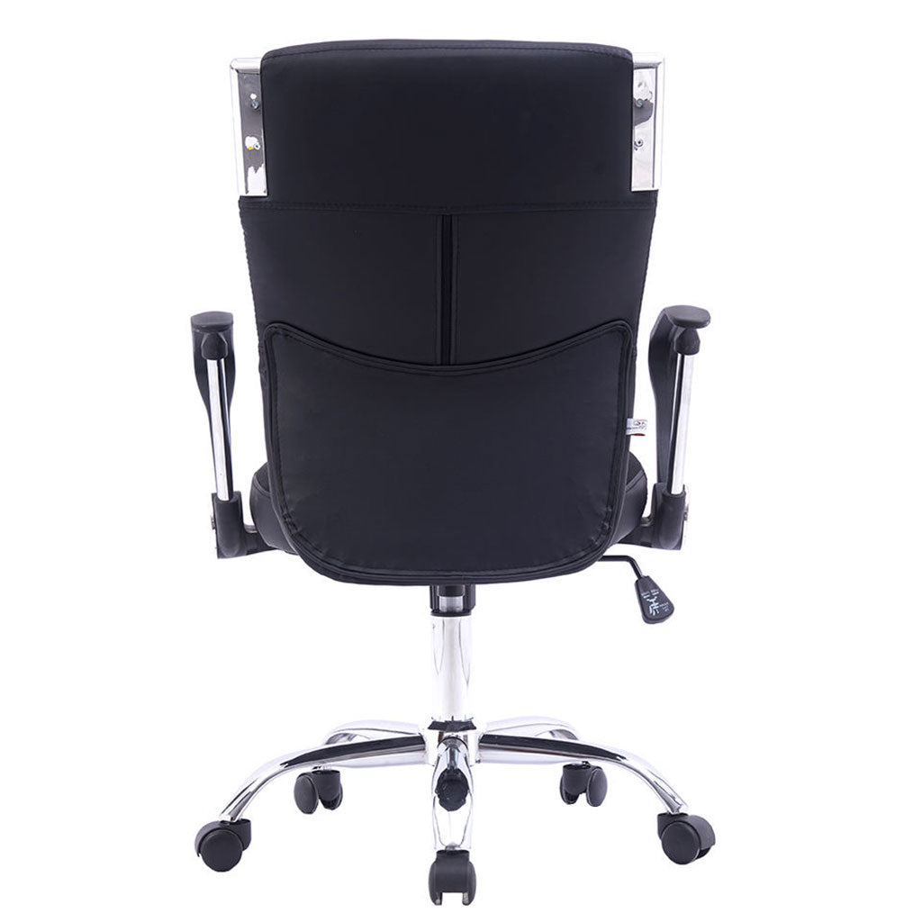 Chaise Bureau Opérateur en Similicuir Noir Confort et Élégance – كرسي مكتب مريح وجودة عالية