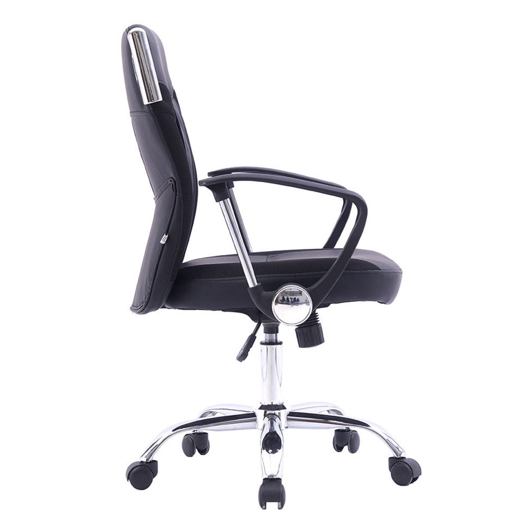 Chaise Bureau Opérateur en Similicuir Noir Confort et Élégance – كرسي مكتب مريح وجودة عالية