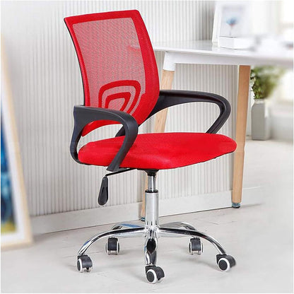 Chaise de Bureau Ergonomique avec Support Lombaire Rouge – كرسي مكتب مريح مع دعامة للظهر