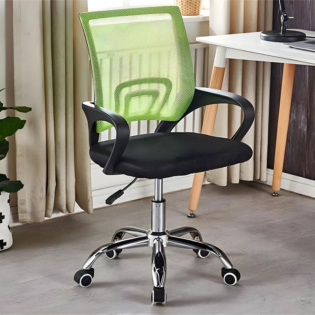 Chaise de Bureau Ergonomique avec Support Lombaire Vert – كرسي مكتب مريح مع دعامة للظهر تنزوت