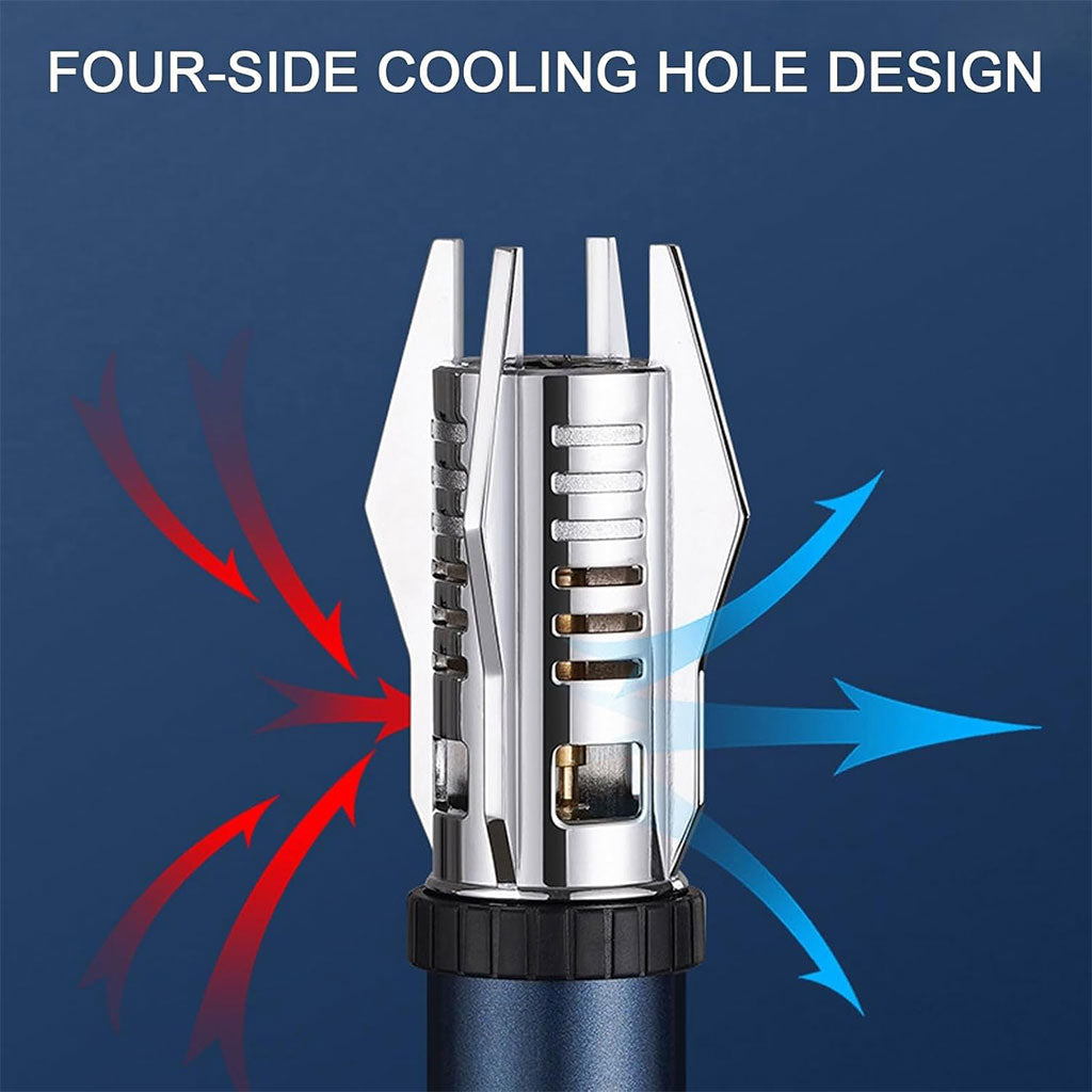 Briquet à flamme droite très puissant coupe-vent – موقد نار محمول
