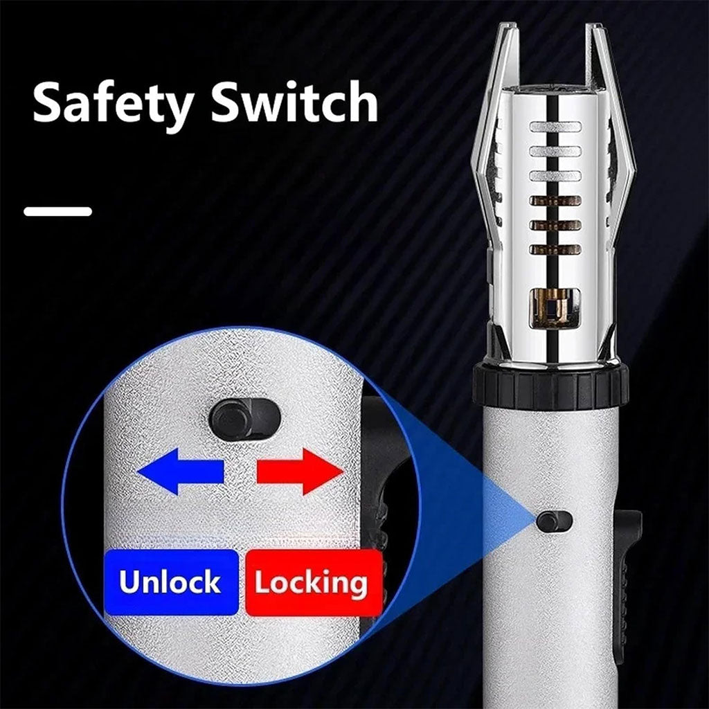 Briquet à flamme droite très puissant coupe-vent – موقد نار محمول