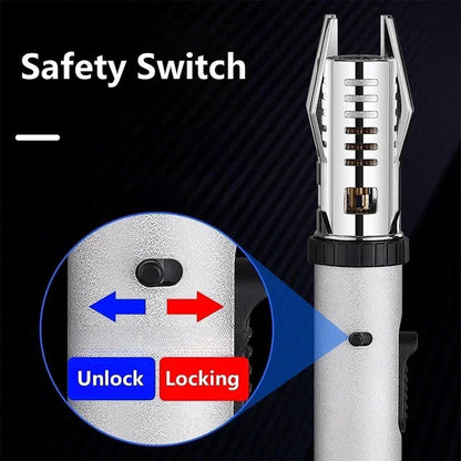 Briquet à flamme droite très puissant coupe-vent – موقد نار محمول