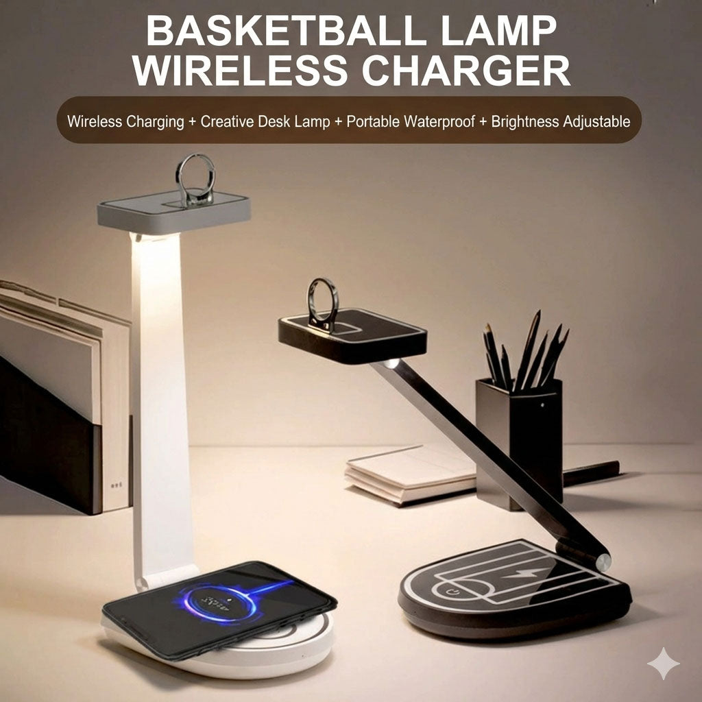 Lampe de bureau et chargeur de téléphone portable sans fil 15 W – مصباح مكتب وشاحن لاسلكي
