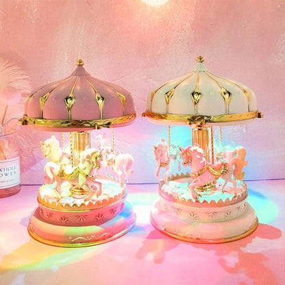 Carrousel Lumineux et Musical pour Décoration