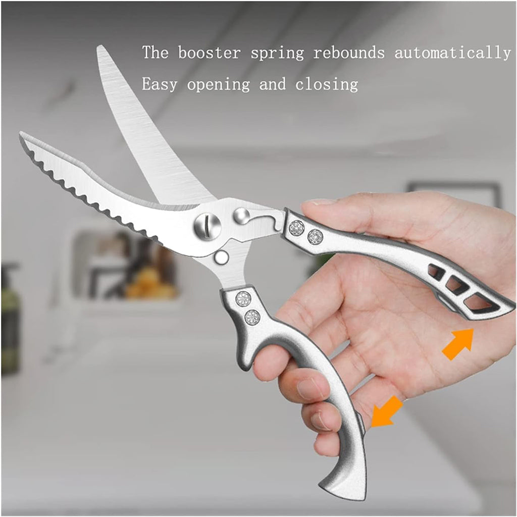 Ciseaux de cuisine en acier inoxydable avec manche en aluminium – مقص تقطيع اللحوم