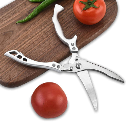 Ciseaux de cuisine en acier inoxydable avec manche en aluminium – مقص تقطيع اللحوم