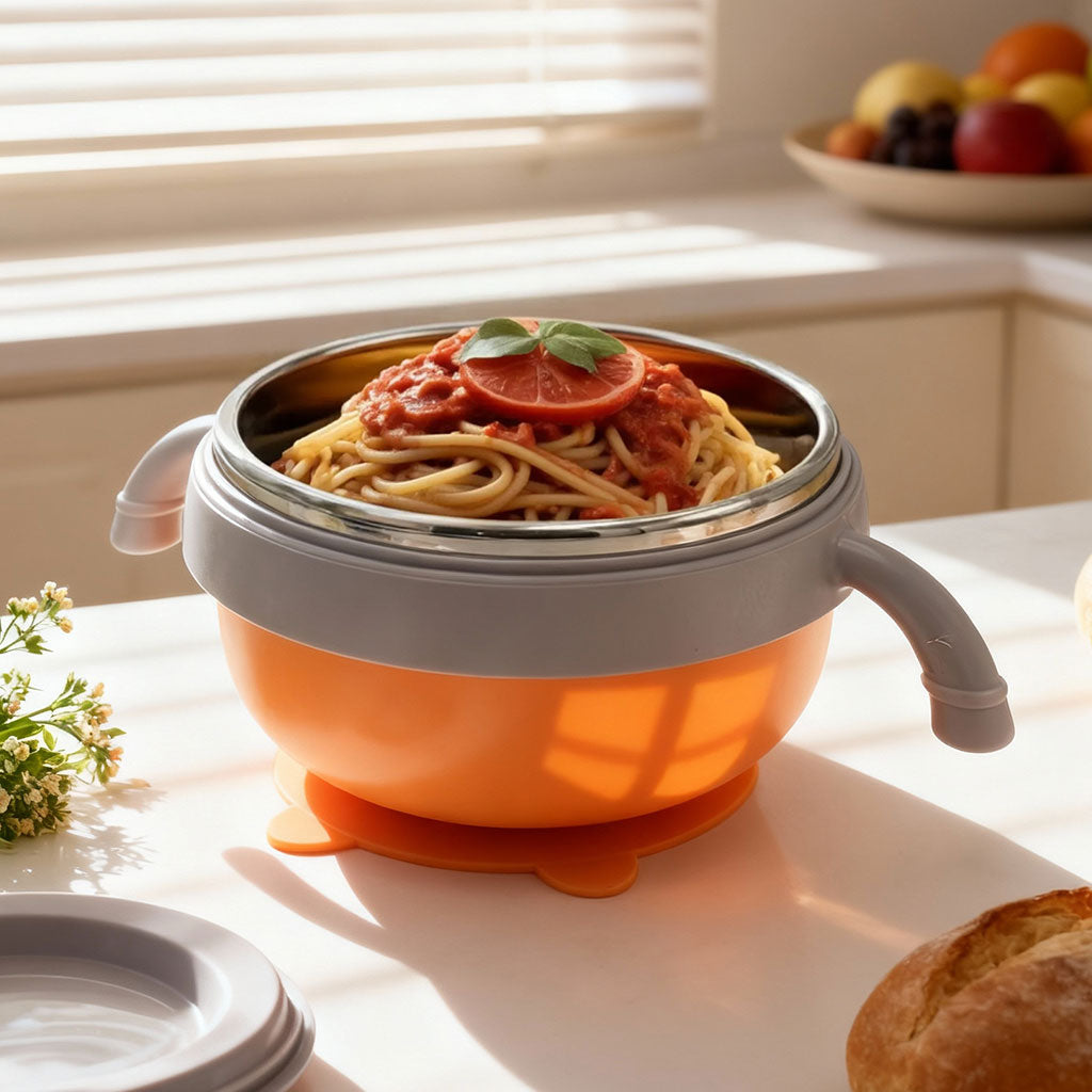 Boîte à Manger pour Enfants avec Couvercle Illustré Design Ludique – علبة حفظ الطعام للأطفال
