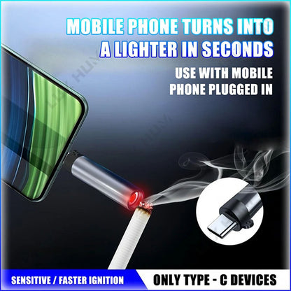 Briquet électrique Portable Alimentation Type-C V2
