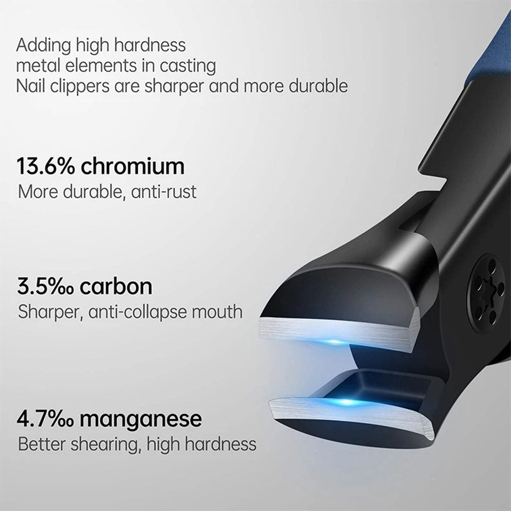Coupe-ongles courbés en acier inoxydable pour ongles épais – مقص أظافر بتصميم منحني للأظافر السميكة