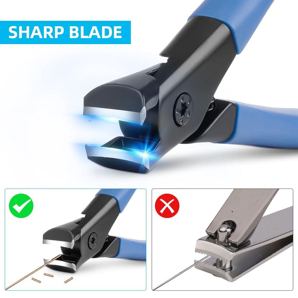 Coupe-ongles courbés en acier inoxydable pour ongles épais – مقص أظافر بتصميم منحني للأظافر السميكة