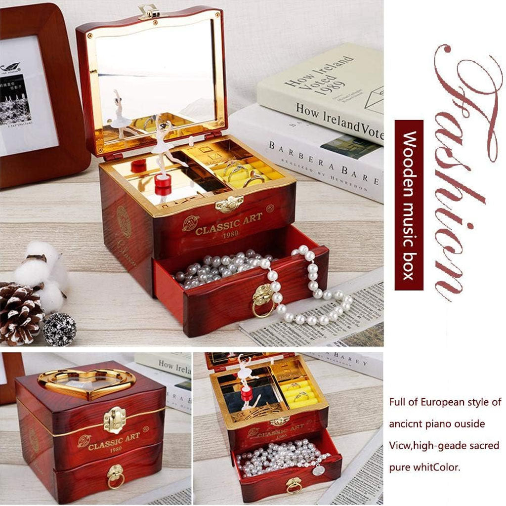 Boîte à Bijoux Classique avec Piano – علبة موسيقية كلاسيكية