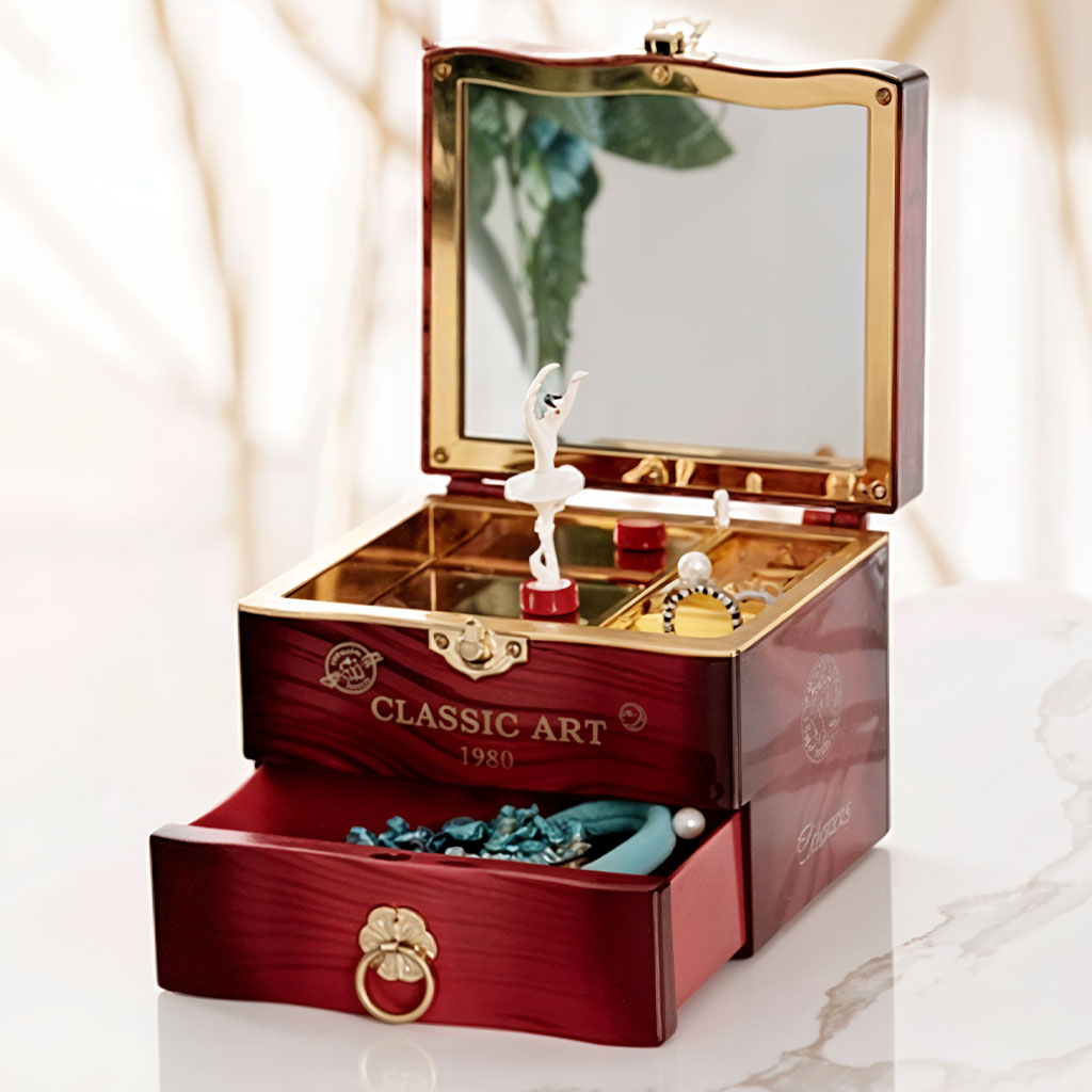 Boîte à Bijoux Classique avec Piano – علبة موسيقية كلاسيكية تنزوت