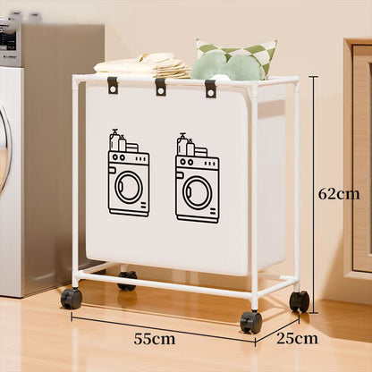 Panier à linge sur roulettes pour vêtements sales en salle de bain – سلة تجميع الملابس الغسيل
