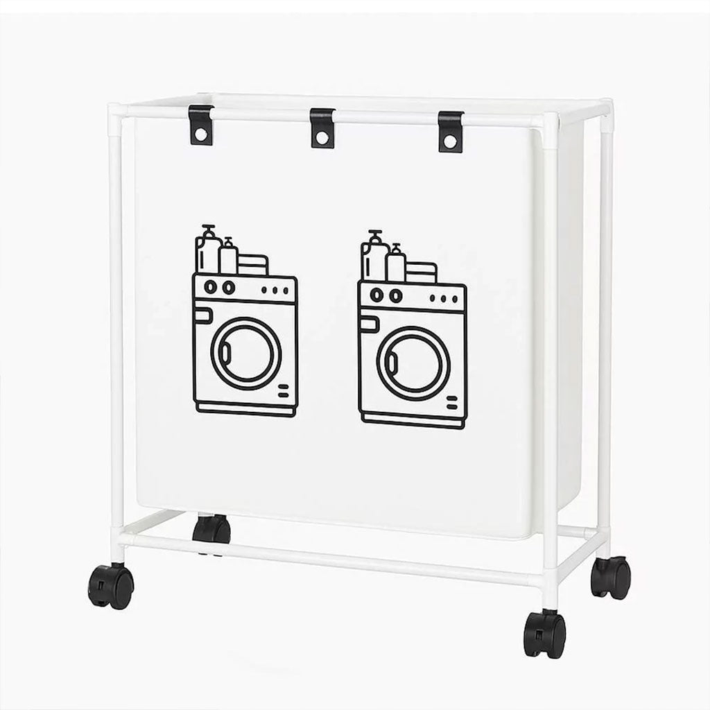 Panier à linge sur roulettes pour vêtements sales en salle de bain – سلة تجميع الملابس الغسيل