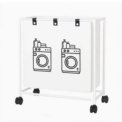 Panier à linge sur roulettes pour vêtements sales en salle de bain – سلة تجميع الملابس الغسيل