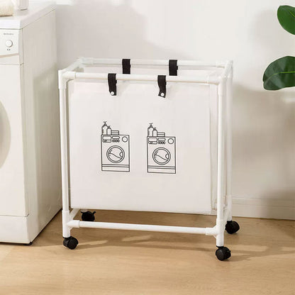 Panier à linge sur roulettes pour vêtements sales en salle de bain – سلة تجميع الملابس الغسيل تنزوت