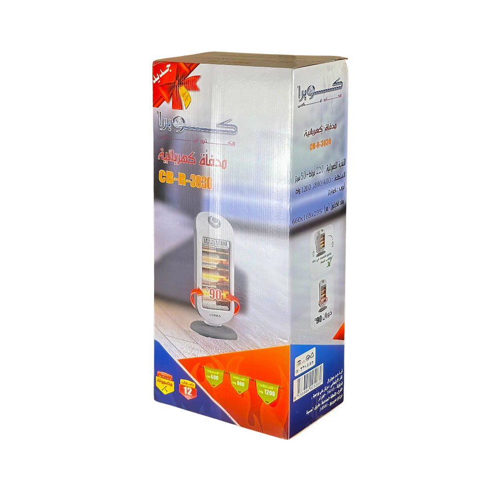 Cobra Chauffage Électrique Économique 3 Résistance 1200W
