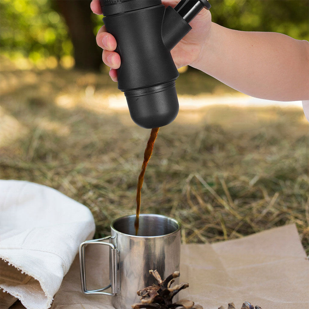 Machine à expresso portable idéale pour le déplacement et et les activités de plein air – ماكينة صنع القهوة محمولة