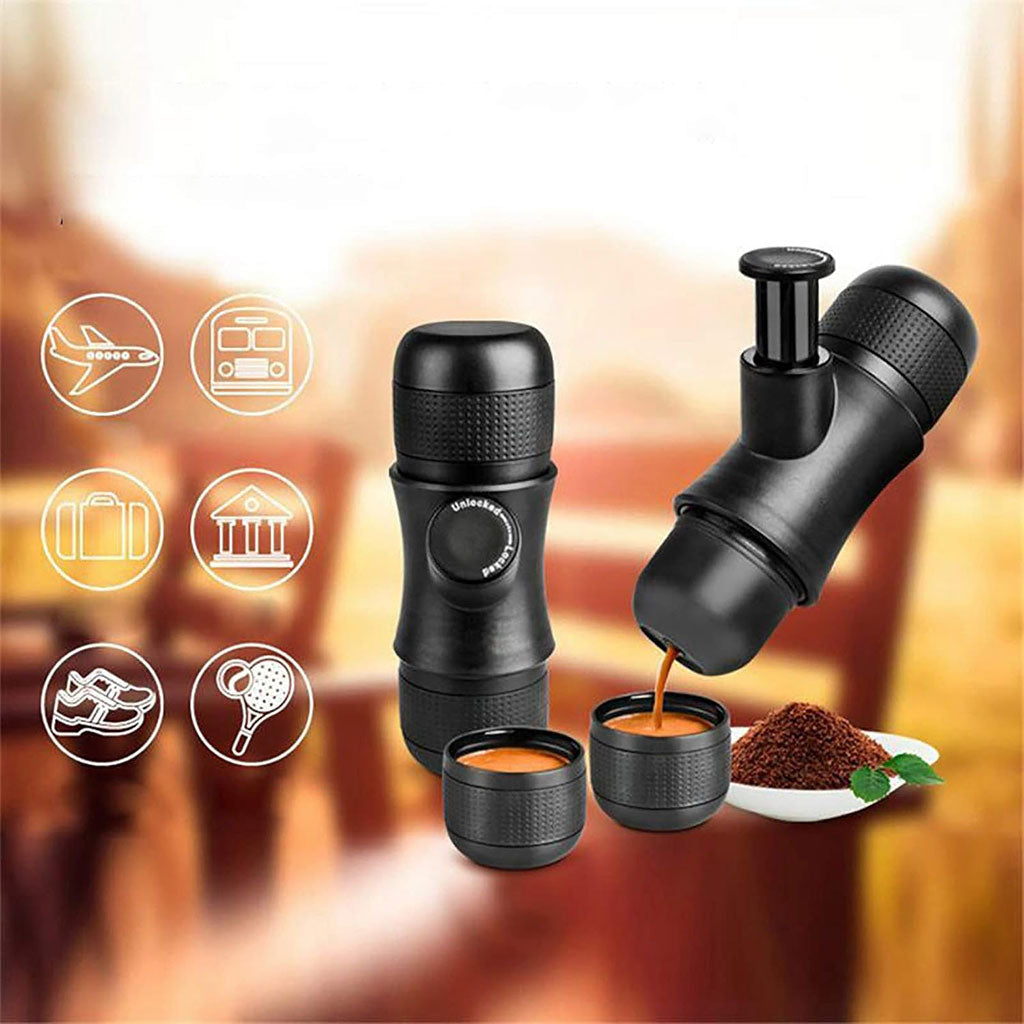 Machine à expresso portable idéale pour le déplacement et et les activités de plein air – ماكينة صنع القهوة محمولة