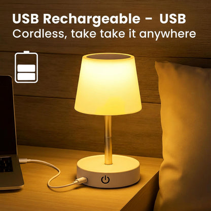 Lampe de chevet télescopique LED rechargeables lumière chaude – مصباح تيليسكوبي بإضاءة دافئة