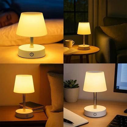 Lampe de chevet télescopique LED rechargeables lumière chaude – مصباح تيليسكوبي بإضاءة دافئة