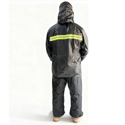Ensemble De Pluie Imperméable Veste Et Pantalon avec Doublure Intérieure V2 – بدلة مقاومة للماء سميكة