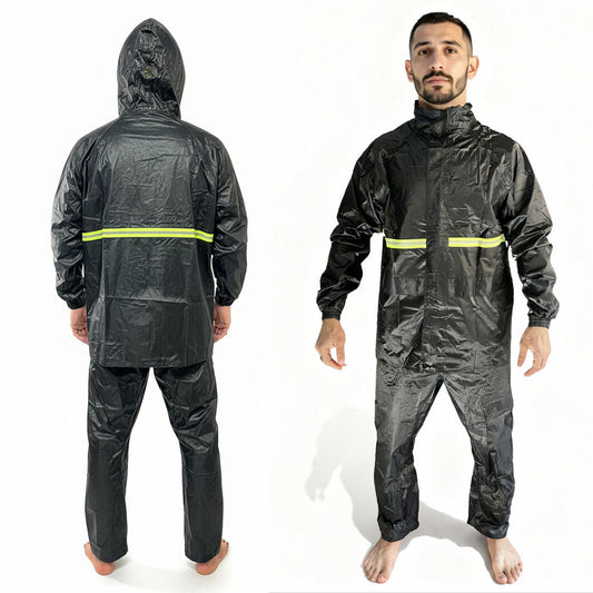 Ensemble De Pluie Imperméable Veste Et Pantalon pour une protection optimale V1 – بدلة مقاومة للماء - تنزوت