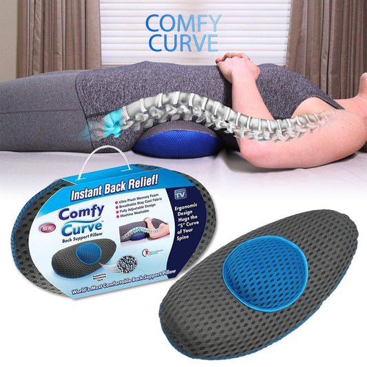 Comfy Curve Coussin de Soutien Lombaire Conception Ergonomique – وسادة أسفل الظهر جد مريحة تنزوت
