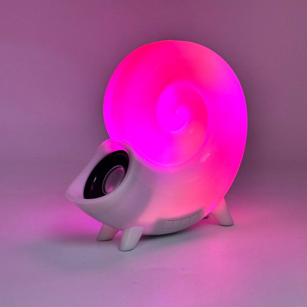 Haut-parleur en forme de Conque Coloré mignon avec lumières RGB