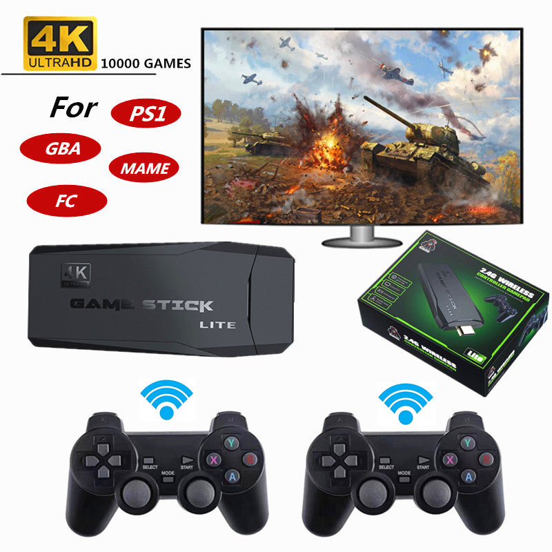 Console de jeu vidéo rétro avec 10000 jeux intégrés +2 manette sans fil 4K HDMI