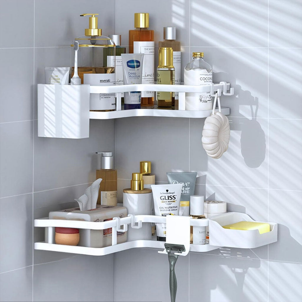 Étagère de rangement pour salle de bain 4pcs – طقم رفوف تنظيم للحمام