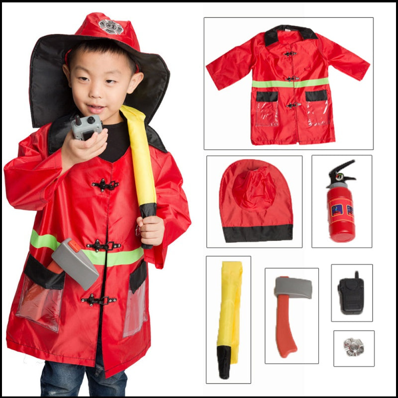 Kit de Costume Cosplay de Pompier pour Enfants تنزوت