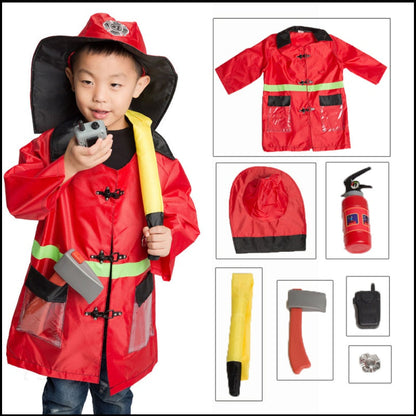 Kit de Costume Cosplay de Pompier pour Enfants تنزوت