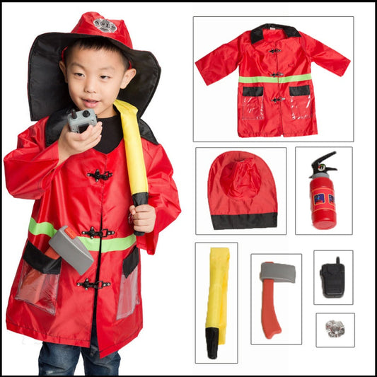Kit de Costume Cosplay de Pompier pour Enfants تنزوت