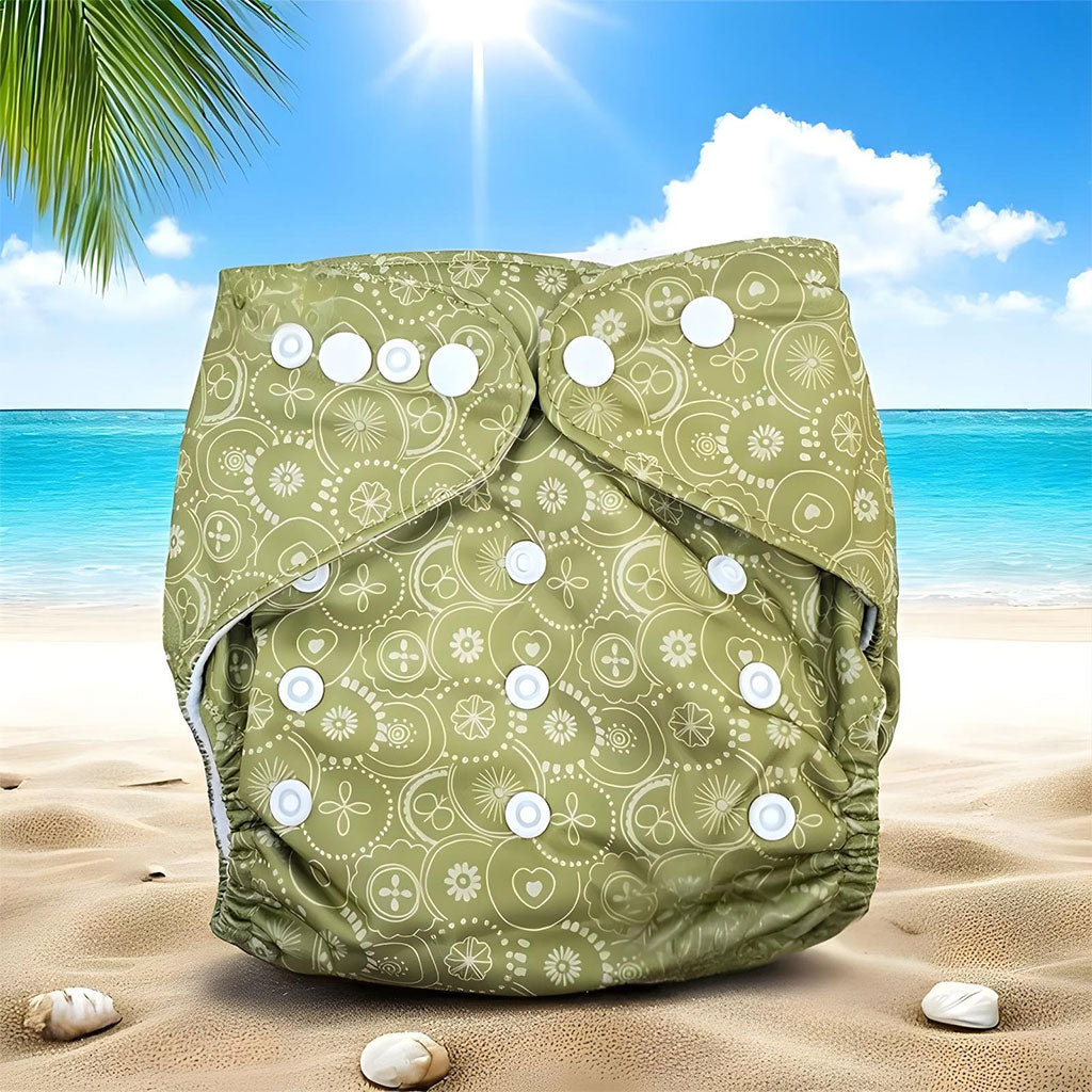Couche bébé lavable et réutilisable pour Plage et Piscine – حفاضة الرضيع للمسبح