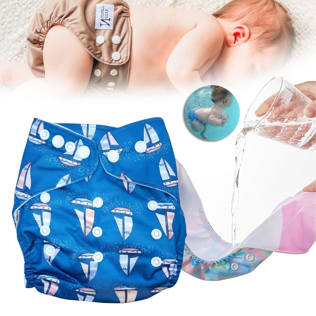 Couche bébé lavable et réutilisable pour Plage et Piscine – حفاضة الرضيع للمسبح تنزوت