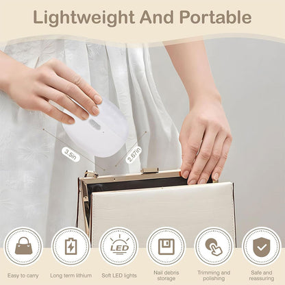 Coupe-ongles électrique 2 en 1 avec lumière LED – جهاز تقليم الأظافر للصغار والكبار