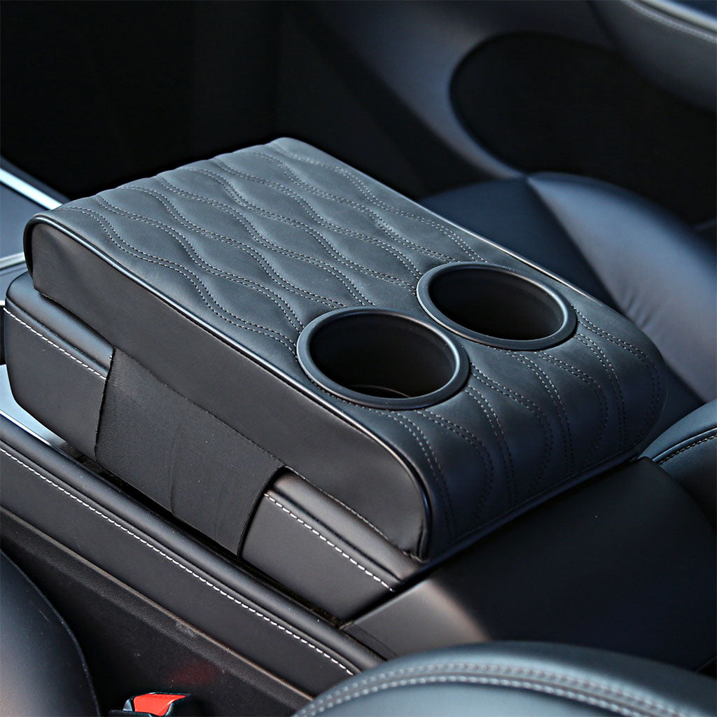 Housse d’accoudoir de voiture avec porte-gobelet