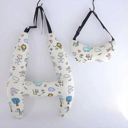 Oreiller de voyage et Sécurité pour enfant et adulte, support de tête en forme de H