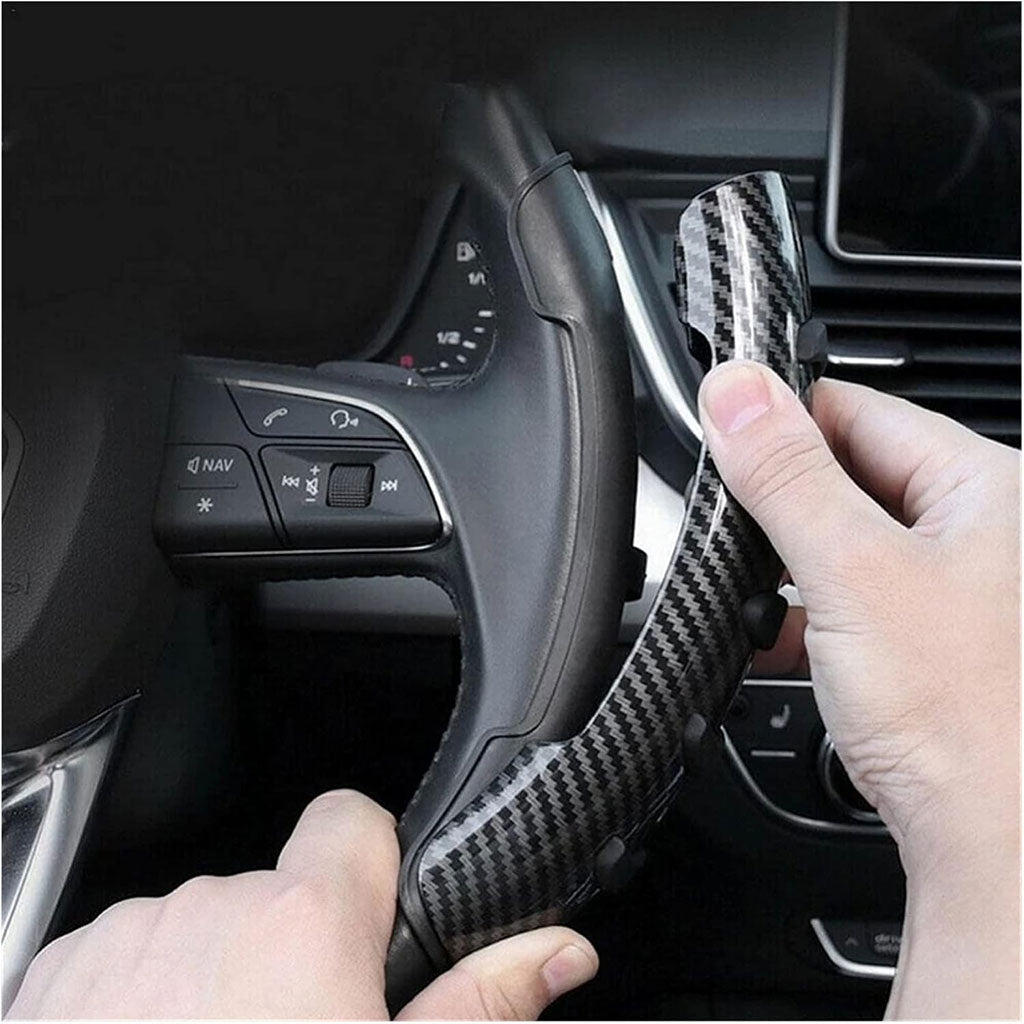 Couvre de volant antidérapantes en carbone perforé taille universelles – غطاء عجلة القيادة