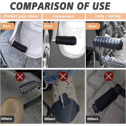 Protège Chaussures pour Moto en Caoutchouc Durable – أداة حماية الأحذية لسائقي الدراجات