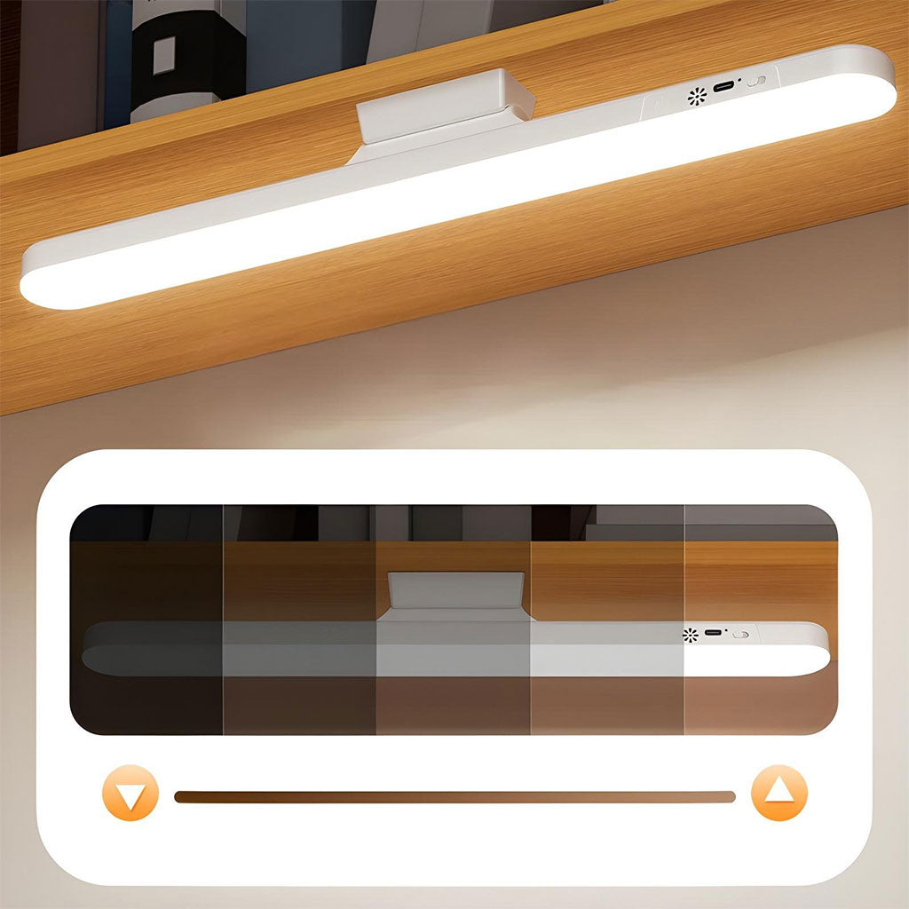 Barre lumineuse LED rechargeable tactile avec 3 modes de couleurs et minuterie GM – مصباح مغناطيسي قابل للتثبيت في عدة أماكن