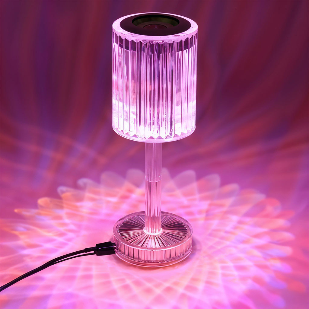 Lampe Cristal LED avec Haut-Parleur Bluetooth – مكبر صوت ومصباح كريستالي