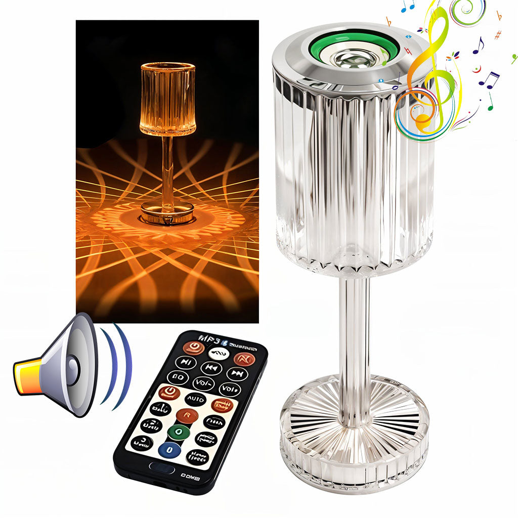 Lampe Cristal LED avec Haut-Parleur Bluetooth – مكبر صوت ومصباح كريستالي تنزوت