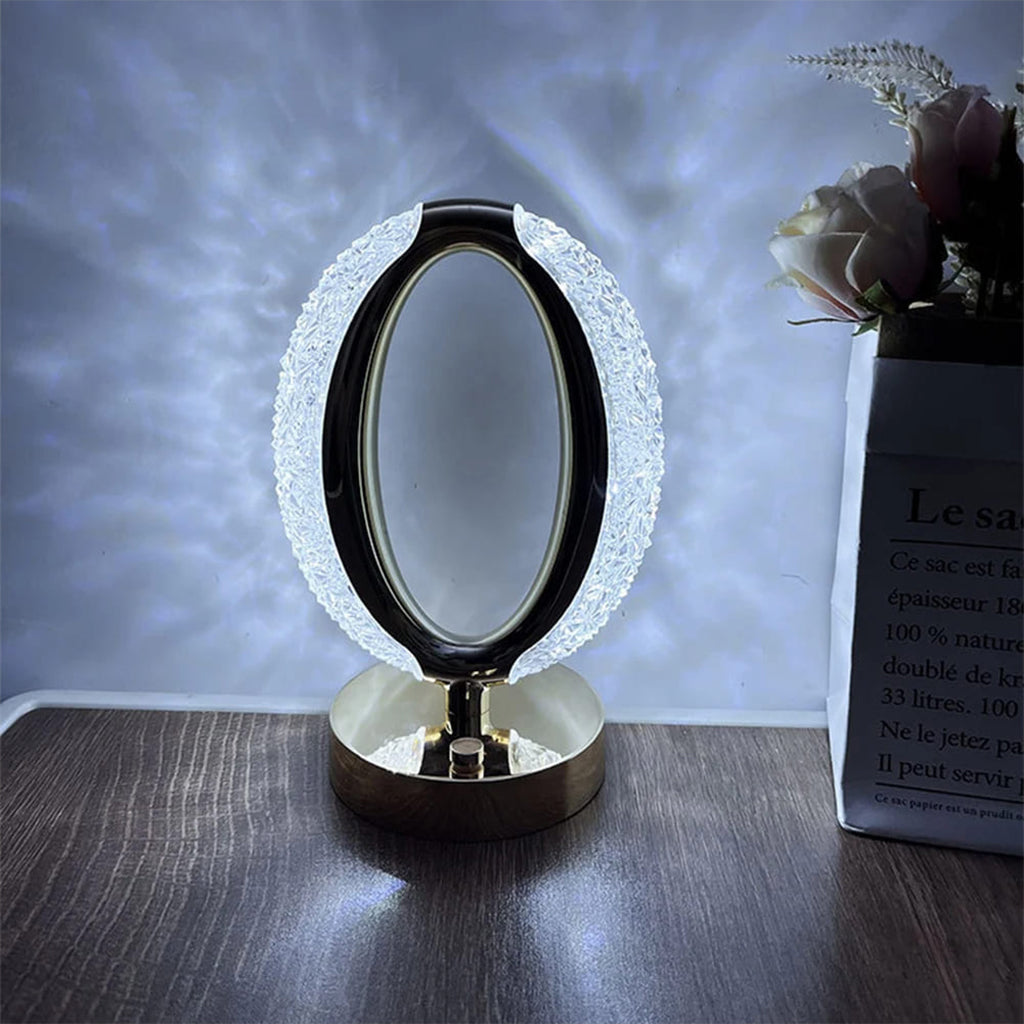 Lampe de table décorative LED forme ovale (1 pièce)