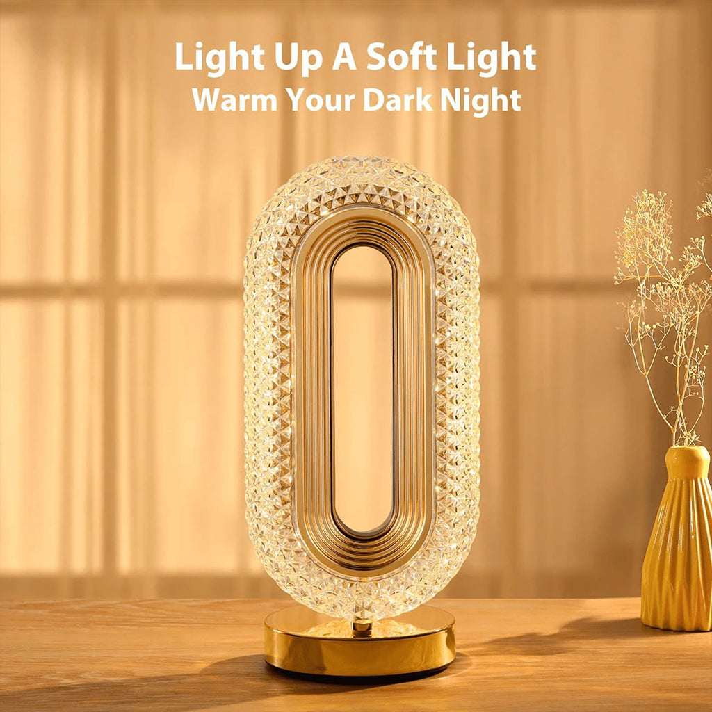 Lampe de table décorative LED forme œil d'étoile (1 pièce)