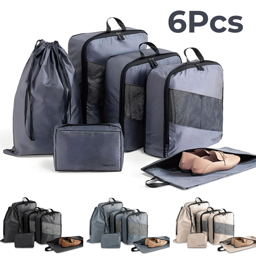 Lot de 6 sacs de voyage et compression extensibles pour valises تنزوت